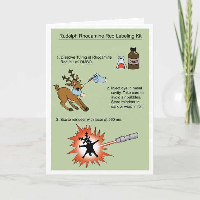Rudolph Rhodamine Kit Card (Front)