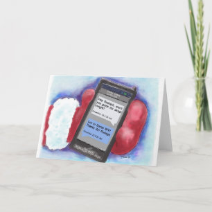 Rudolph says yes!Christmas card