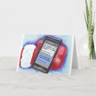 Rudolph says yes!Christmas card