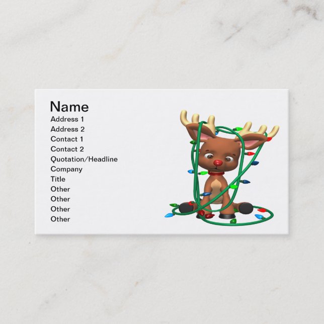 Rudolph Tangled Business Card (Front)