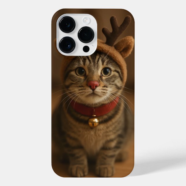 Rudolph the Cat iPhone 14 Pro Max Case (Back)