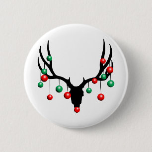Rudolph the Dead Nosed Reindeer 2 Inch Round Button