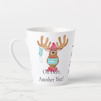 Rudolph the Face Masked Reindeer Latte Mug