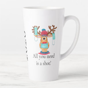 Rudolph the Face Masked Reindeer Latte Mug