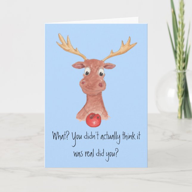Rudolph the Red Nosed Reindeer Christmas Card (Front)