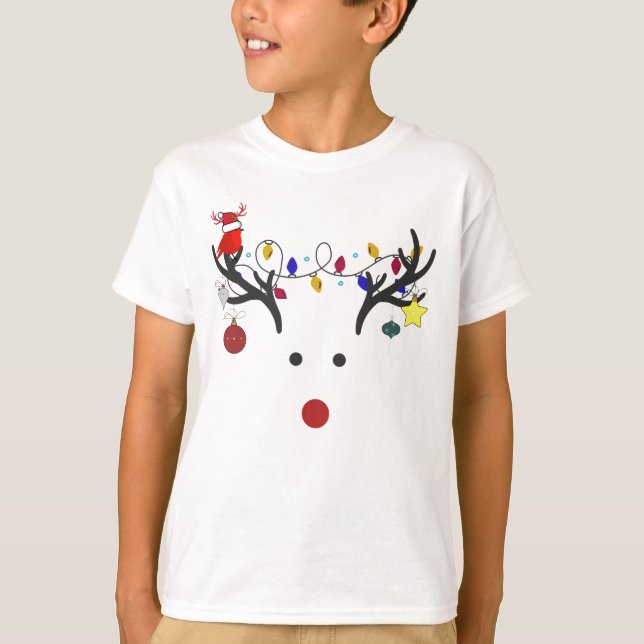 "Rudolph the Rednose" Boy's T-Shirt (Front)