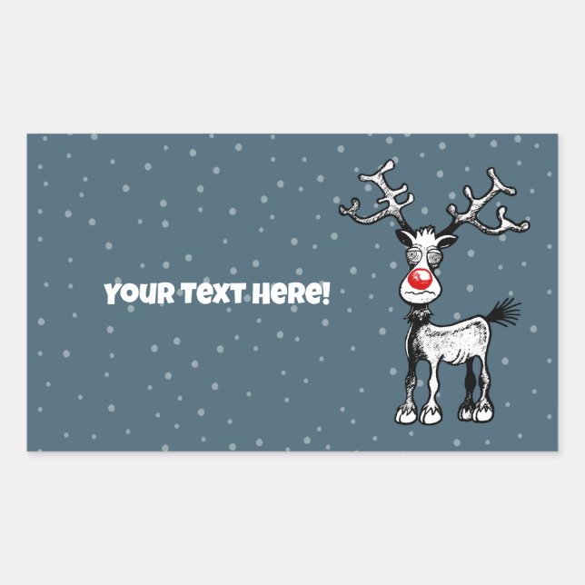 Rudolph the Reindeer Sticker (Front)