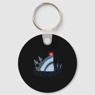 Rudolph The Shark - Funny Christmas Long Sleeve Keychain