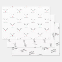 Rudolph Themed Wrapping Paper