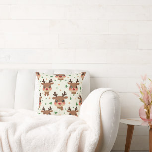 Rudolph Throw Pillow