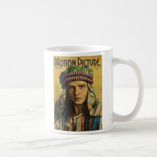 Rudolph Valentino 1922 Movie Magazine Mug (Right)