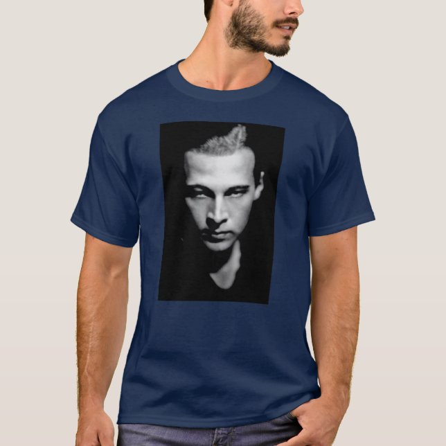 Rudolph Valentino Black and White T-Shirt (Front)