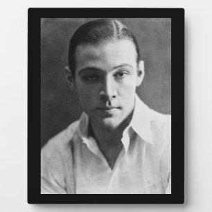 Rudolph Valentino Tabletop Plaque
