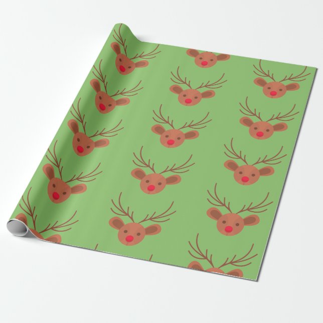 Rudolph Wrapping Paper (Unrolled)