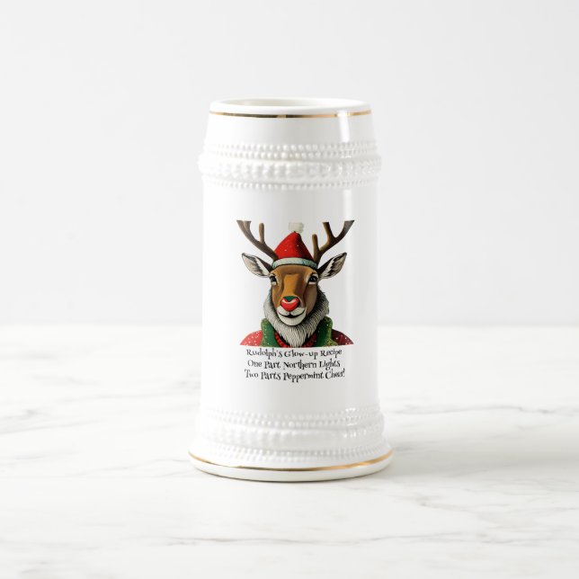 Rudolph's Glow-Up Beer Stein (Center)
