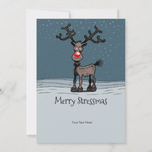 Rudolph's Merry Stressmas Holiday Card