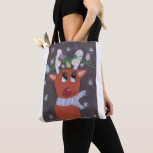 Rudolph's Sparkly Antlers - KidsArt for CHOC Tote Bag