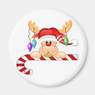 Rudy Candy Cane Magnet