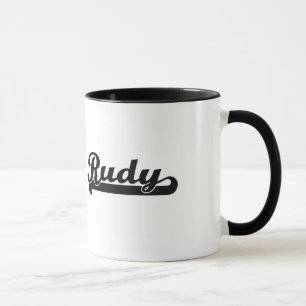 Rudy Classic Retro Name Design Mug