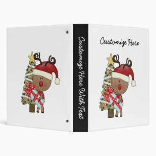 Rudy Reindeer Holiday Tree Binder