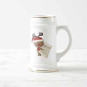 Rudy Reindeer Naughty or Nic Beer Stein