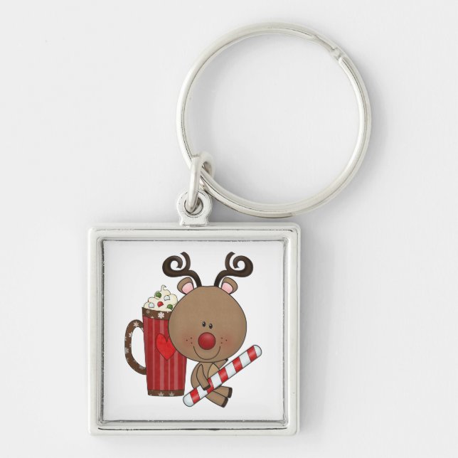 Rudy Reindeer With Cocoa Keychain (Front)