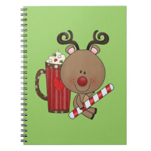 Rudy Reindeer With Cocoa Notebook