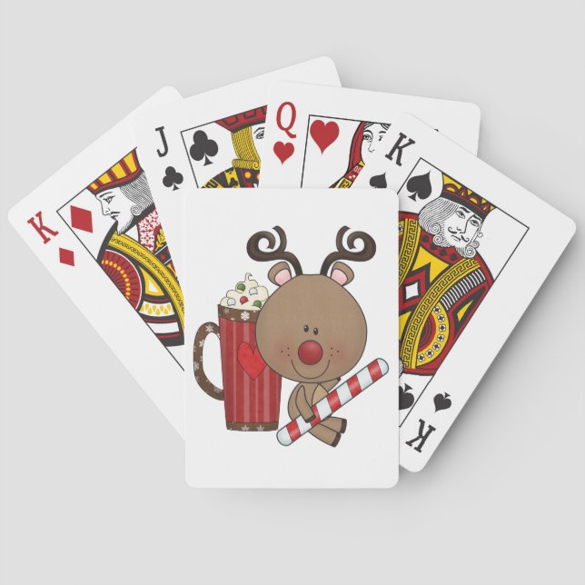 Rudy Reindeer With Cocoa Playing Cards (Back)