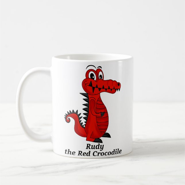 Rudy the Red Crocodile Mug (Left)
