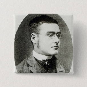 Rudyard Kipling 2 Inch Square Button