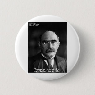 Rudyard Kipling "Puppy Love" Quote Gifts Tees Etc 2 Inch Round Button