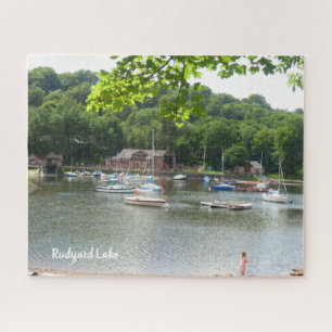 Rudyard Lake Staffordshire UK Scenic View Jigsaw Puzzle