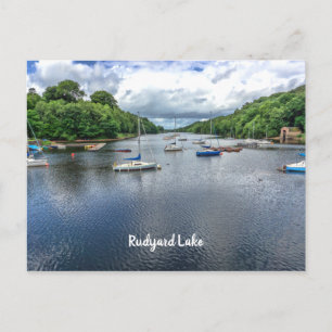 Rudyard Lake Staffordshire  UK Scenic View Postcard