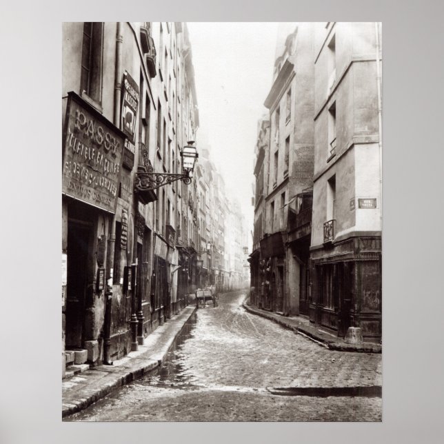 Rue Aumaire, from the Rue Volta, Paris, 1858-78 Poster (Front)