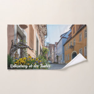Rue colorée à Rothenburg ob der Tauber