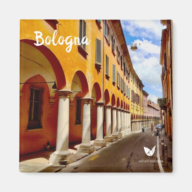 Rue de Bologne - aimant frigo par Velvet Escape (Devant)