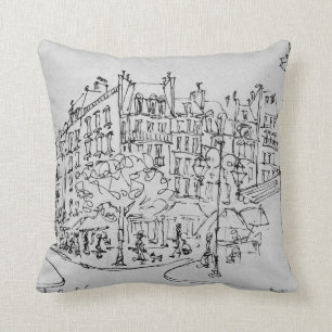 Rue de Conde   Jardin du Luxembourg, Paris Throw Pillow