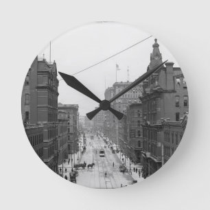 Rue de Griswold, Detroit, Mich. Horloge murale