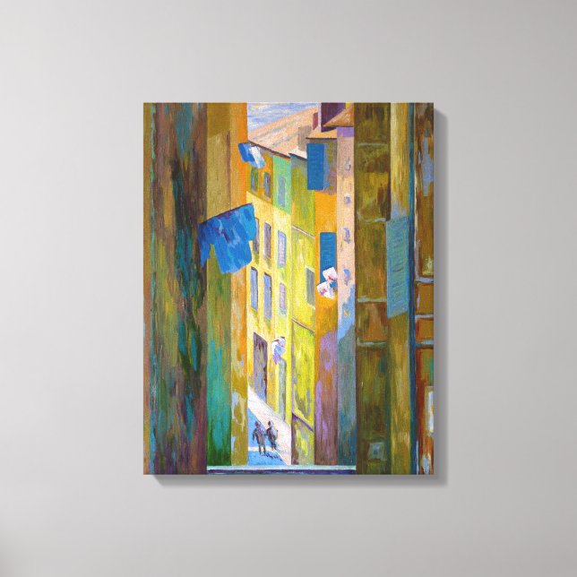 Rue de Marseille Canvas Print (Front)