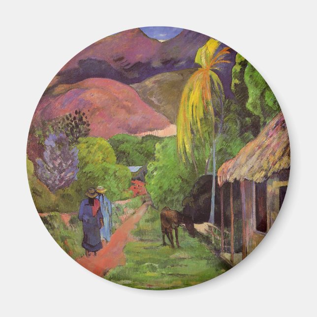 Rue de Tahiti - Magnet Paul Gauguin (Devant)