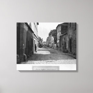 Rue des Anglaises, from rue de Lourcine, Paris Canvas Print