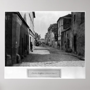 Rue des Anglaises, from rue de Lourcine, Paris Poster