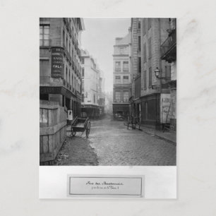 Rue des Bourdonnais Paris 1858-78 Postcard