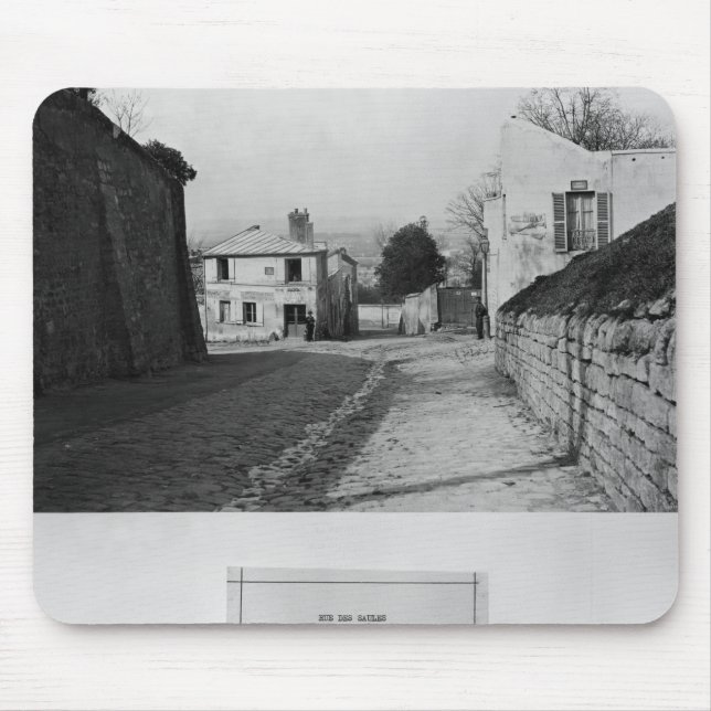 Rue des Saules, Paris, 1858-78 Mouse Pad (Front)