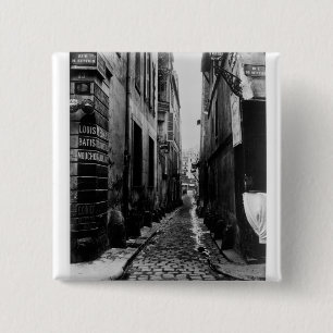 Rue du Croissant 2 Inch Square Button