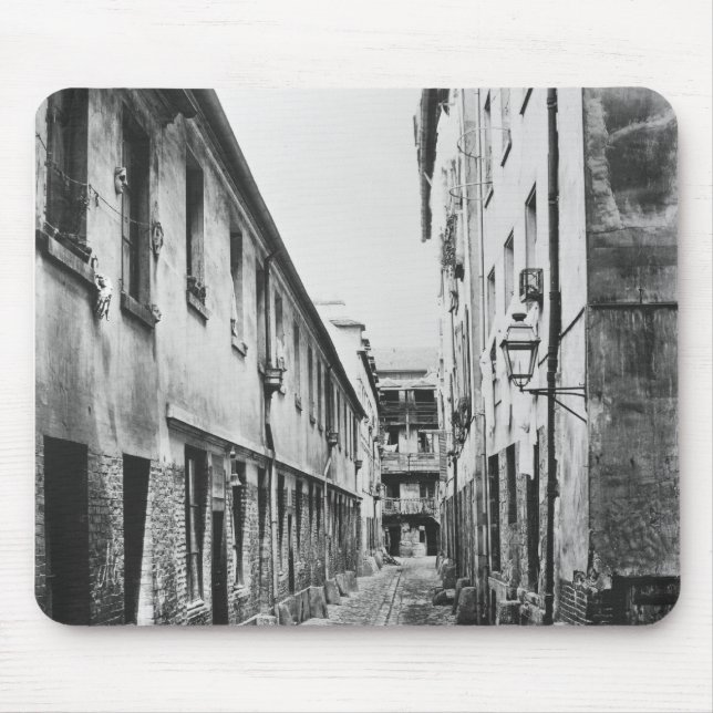 Rue du Fer-a-Moulin, Paris, 1858-78 Mouse Pad (Front)