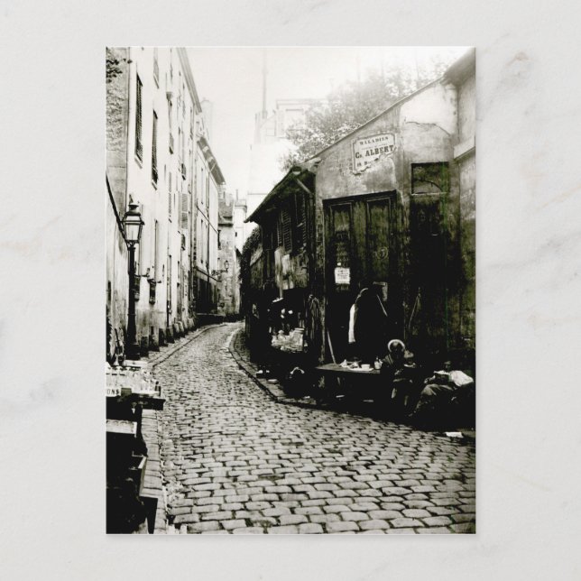 Rue du Jardinet and the cul-de-sac Postcard (Front)