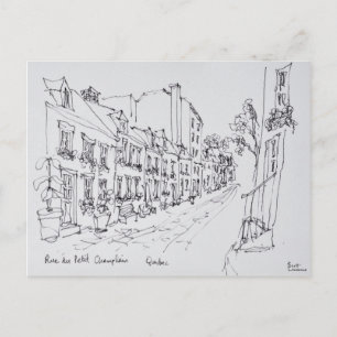Rue du Petit Champlain, Quebec, Canada Postcard