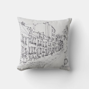 Rue du Petit Champlain, Quebec, Canada Throw Pillow