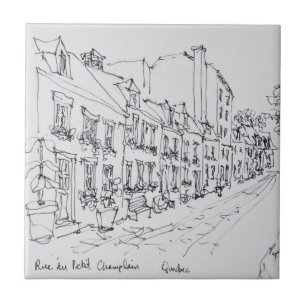 Rue du Petit Champlain, Quebec, Canada Tile